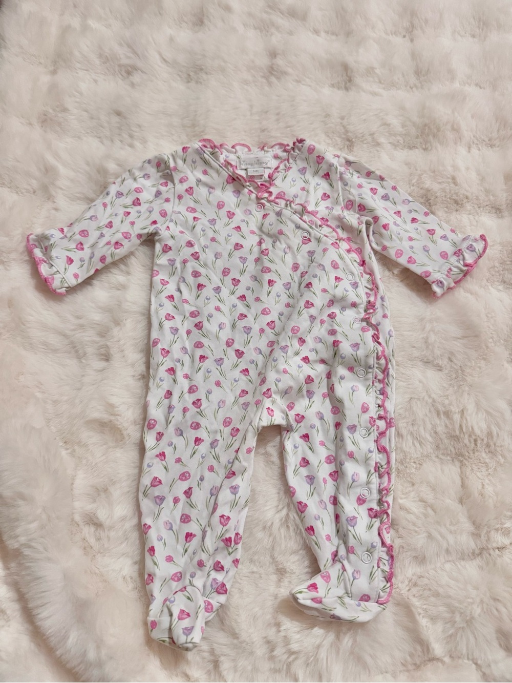 Kissy Kissy Floral Sleeper Onesie NB